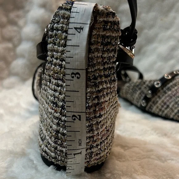 Kenneth Cole Tweed Mason Ballet Flats ankle strap women’s size 5.5M - Picture 15 of 15